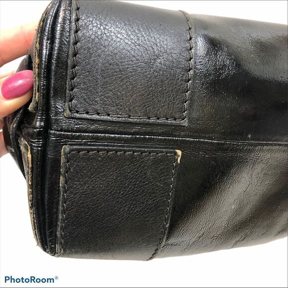 Kate Spade Black Textured Patent Leather Purse - Picture 8 of 15